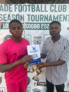 Victory FC goalkeeper Rasheed Okotore Clinched the man of the match award 
